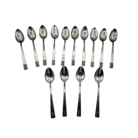 Custom Design‎ CUD1 Lot of 14 Tablespoons Stainless - Picture 1 of 10